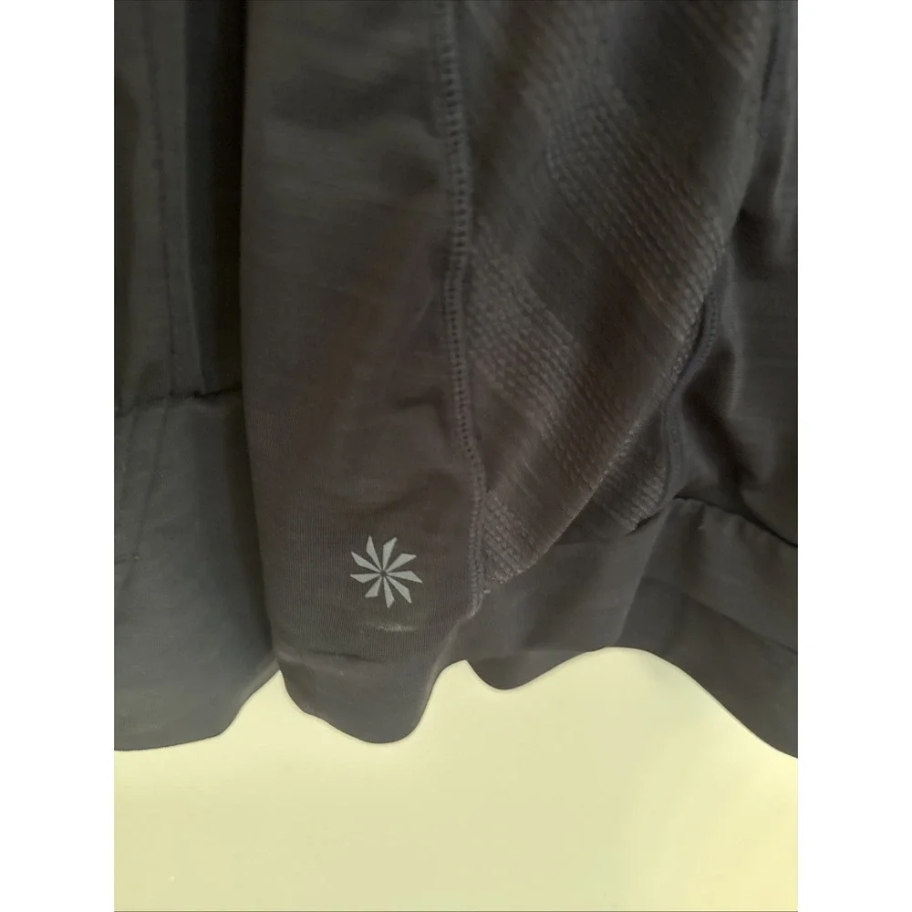 Athleta Kettle Bella‎ L/S Stretch Athletic Top Shirt Black 591388 Women's Medium